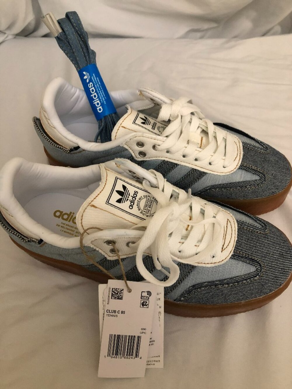 adidas Sambae  Originals Denim Blue Sneakers II0001 Size 8